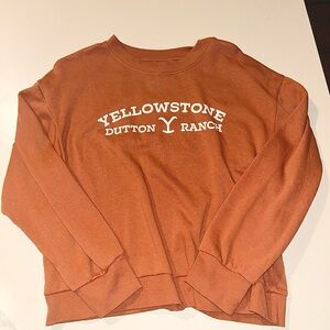 Yellowstone Dutton Ranch Burnt Orange Sweatshirt